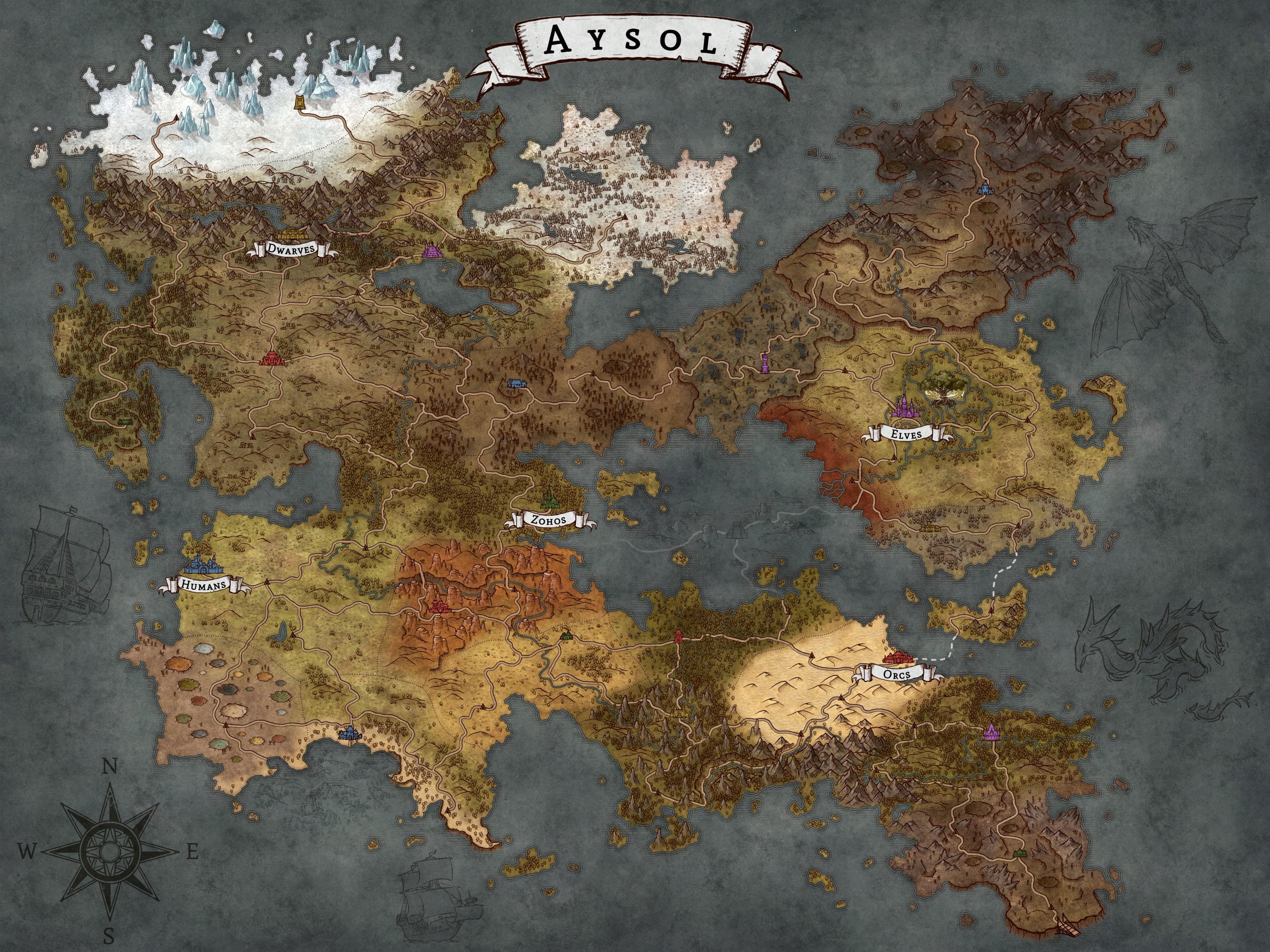 The map of Aysol